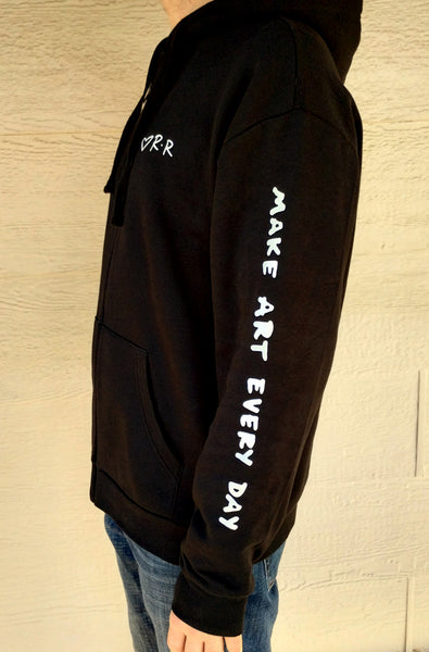 Make Art Every Day Zip-up Hoodie
