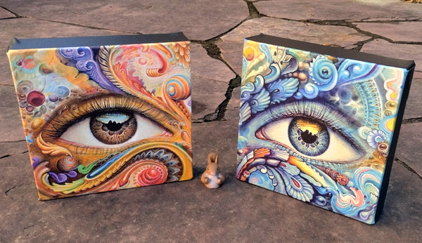 Time After Time Small Stretched Canvas 8 x 8