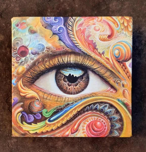 Time After Time Small Stretched Canvas 8 x 8