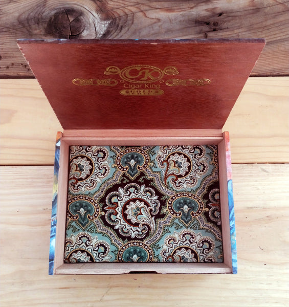 "Cigar King" - Original Painting / Stash Box