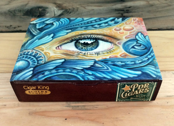 "Cigar King" - Original Painting / Stash Box