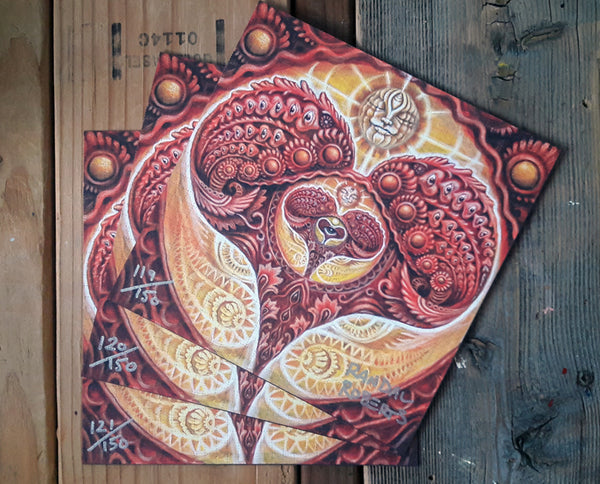 "Omega Heart" Blotter Art Signed & Numbered