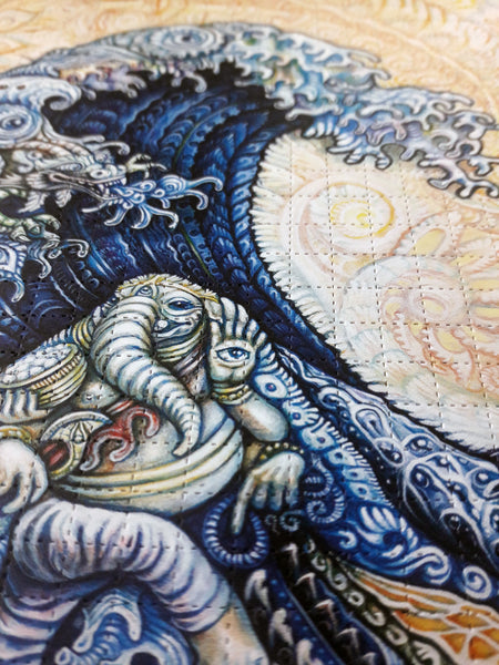 "Great Wave" Blotter Art
