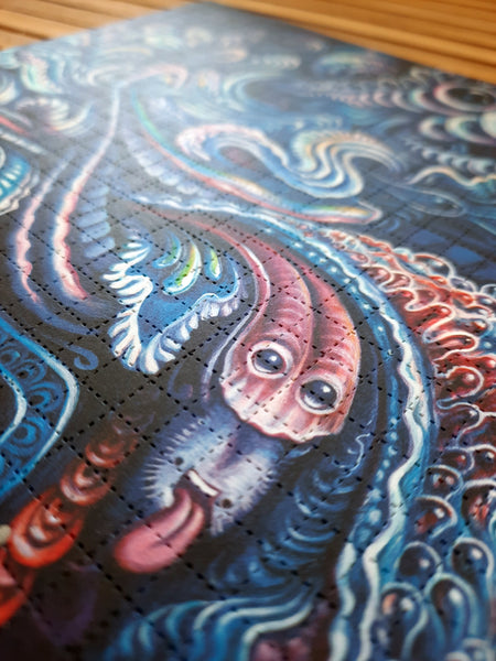 "WOWZA" Blotter Art Signed