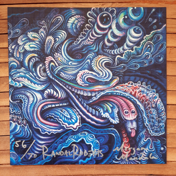 "WOWZA" Blotter Art Signed