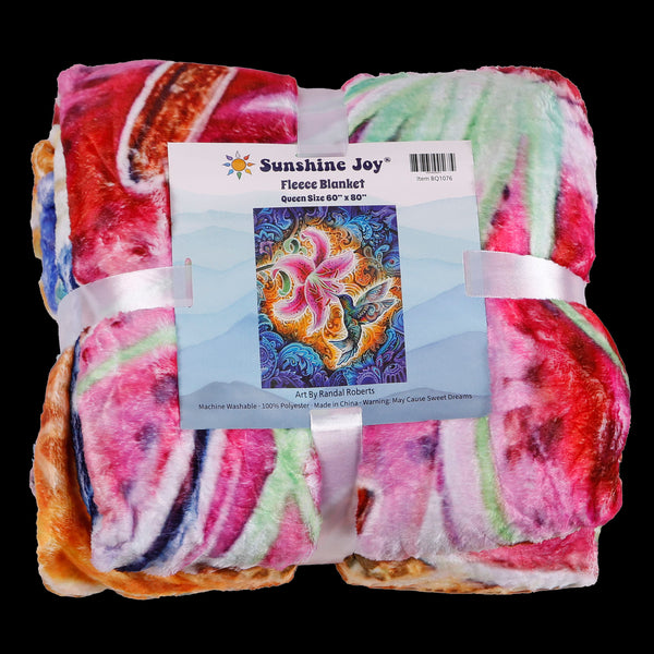 Reliance Hummingbird Fleece Art Blanket