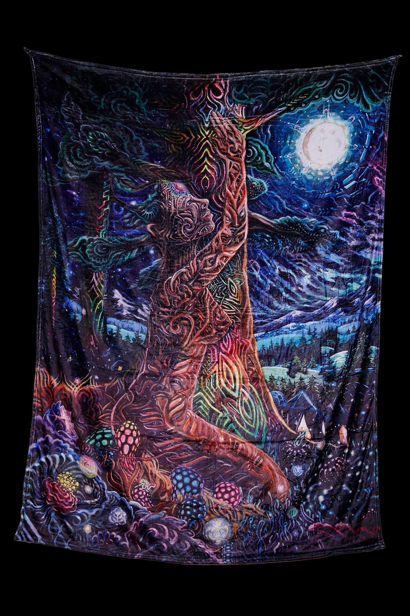 Northern Nights Fleece Art Blanket