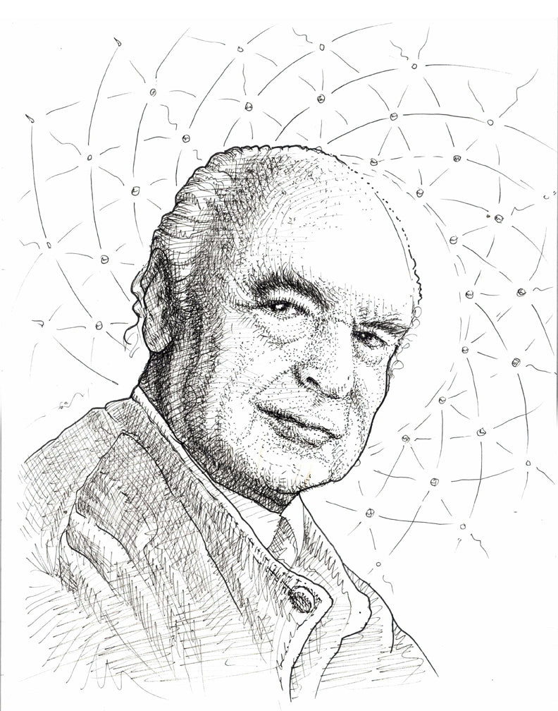 Albert Hofmann Study Original Ink Drawing