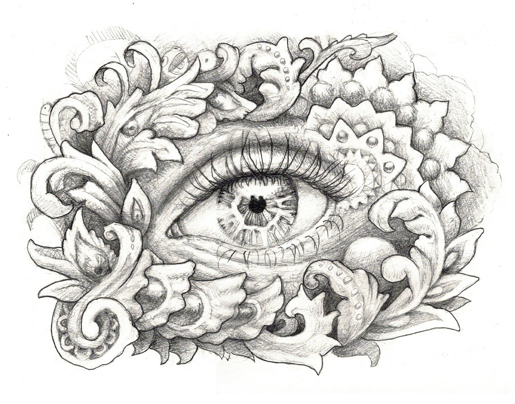 Autumn Angel Eye (Three) | Original Pencil Drawing