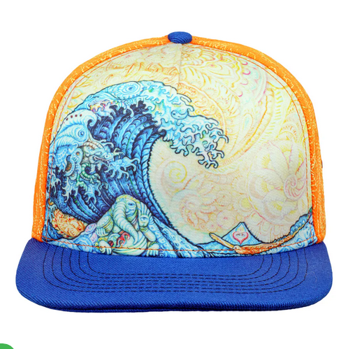 Great Wave Remix Orange & Blue Fitted | Grassroots X RR Hat