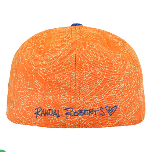 Great Wave Remix Orange & Blue Fitted | Grassroots X RR Hat
