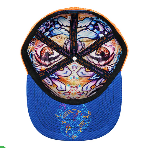Great Wave Remix Orange & Blue Fitted | Grassroots X RR Hat