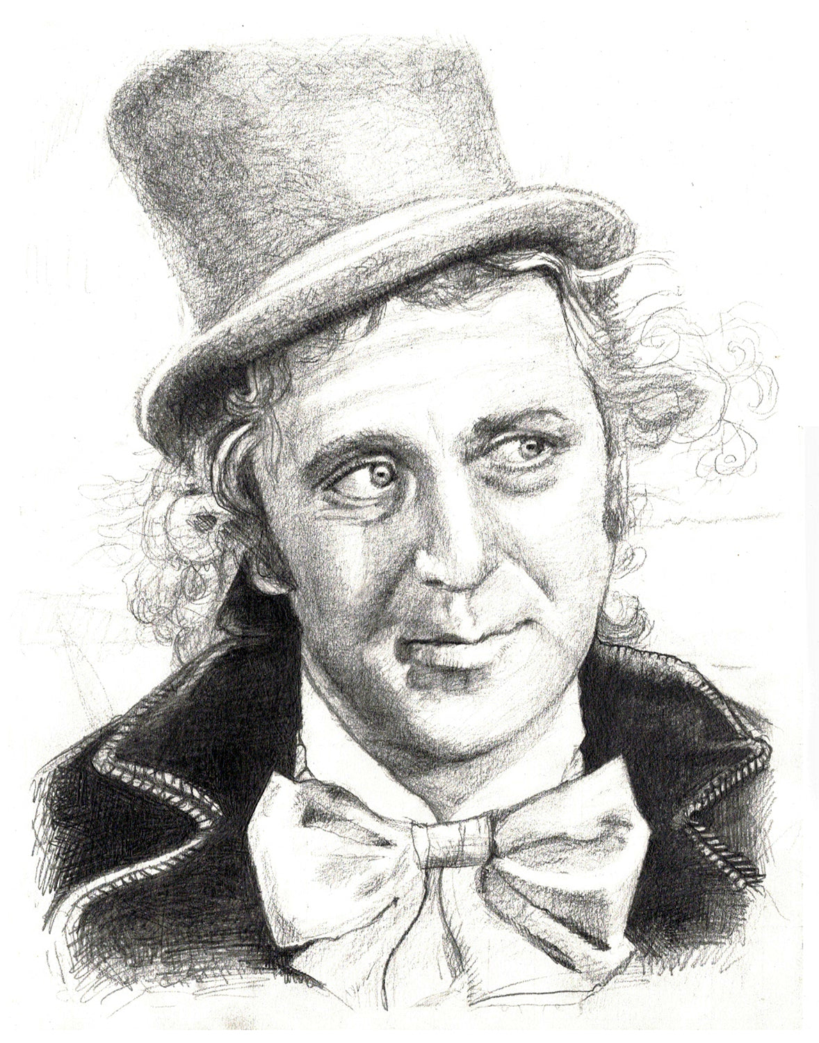 Willy Wonka / Gene Wilder Study | Original Pencil Drawing