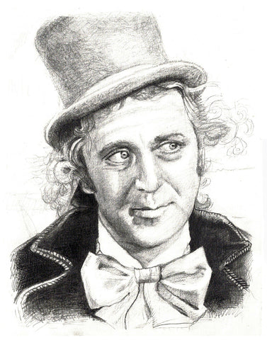Willy Wonka / Gene Wilder Study | Original Pencil Drawing