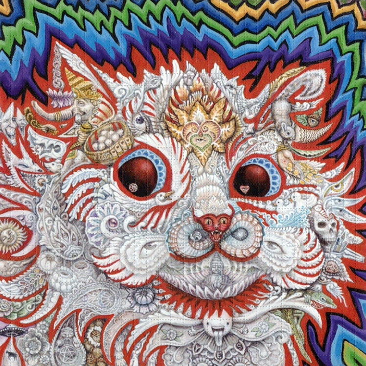 Red Cat Remix Blotter Art
