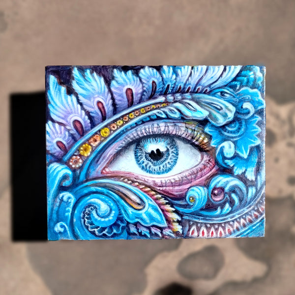 "Hacho A Mano" - Original Painting / Stash Box