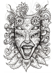 Shpongled Original Ink Drawing