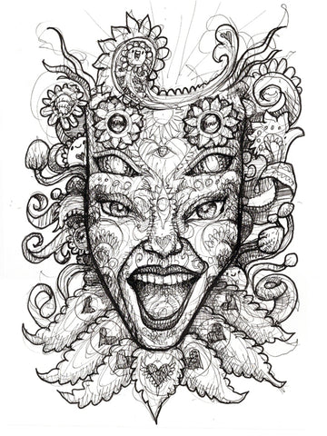 Shpongled Original Ink Drawing