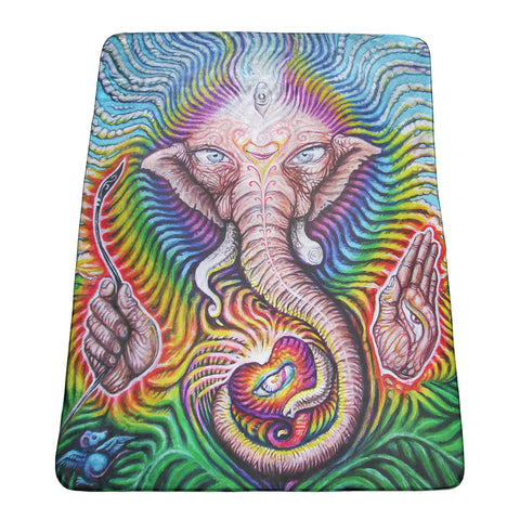 Ganesha Fleece Art Blanket