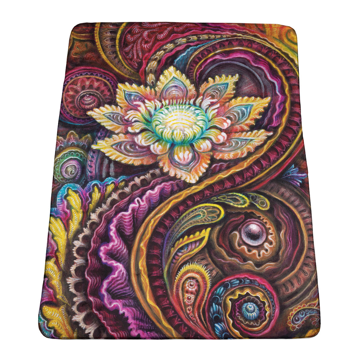 Flower Power Fleece Art Blanket