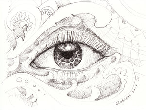 Eye Study Original Drawing