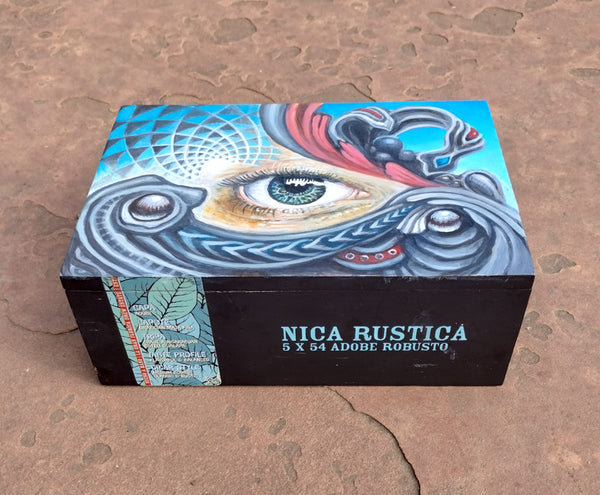 "Nica Rustica" - Original Painting / Stash Box