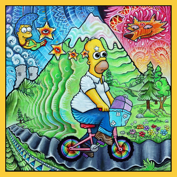 "Lovely Spring Day" Special 2022 Bicycle Day Blotter Art