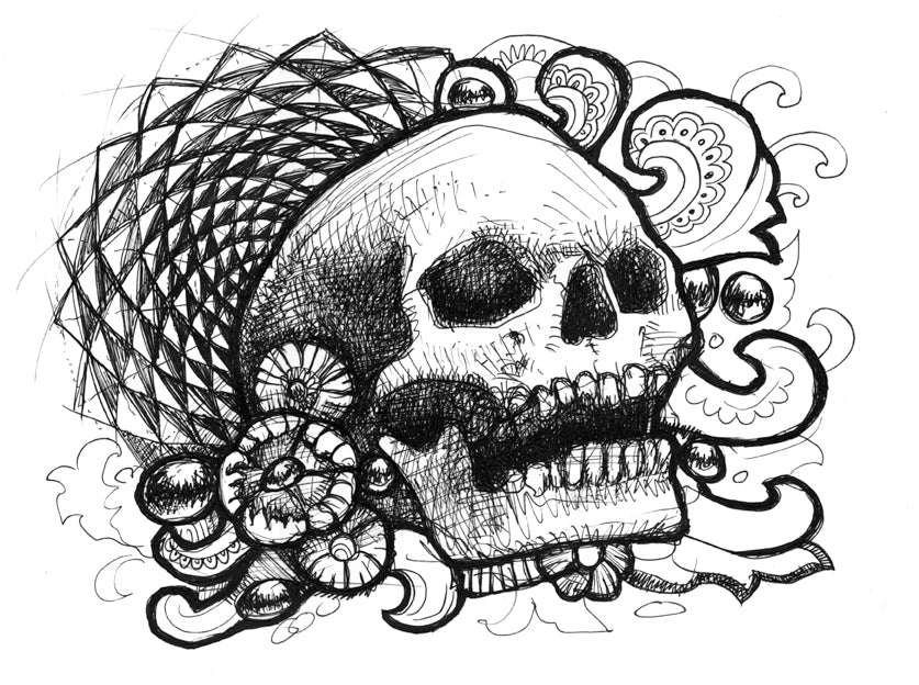 Skull 88 Original Drawing